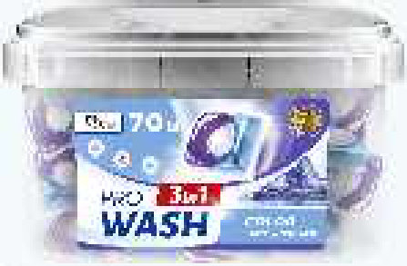 Pro Wash სარეცხი კაფსულები ფერადი ქსოვილებისთვის „მთის სიგრილე“, 70 ც