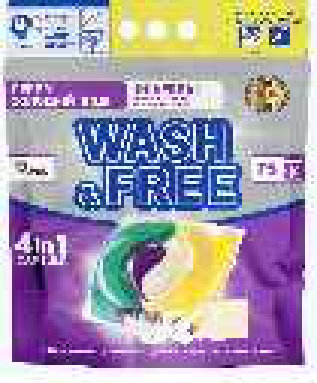 Wash & Free სარეცხი კაფსულები ჟასმინის, ლავანდისა და მარსელის საპნის არომატით, 75 ც, ეკონომ შეფუთვა, 4 კომპონენტი