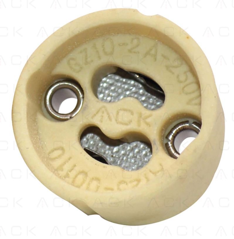 ACK ceramic lamp holder GU10 AY25-00110, pack of 1000 pcs, protection class IP20