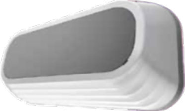 ACK PIRUS C 10 W დეკორატიული ალუმინის კედლის LED სანათი, 3000K, IP54, 500 ლუმენი, 200x120x45 მმ