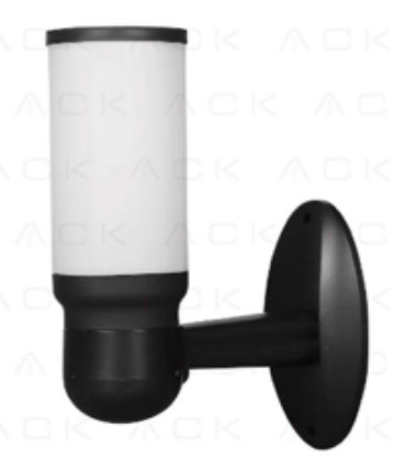 ACK ARIA დეკორატიული კედლის სანათი (PVC), E27, IP54, სიმაღლე 340 მმ