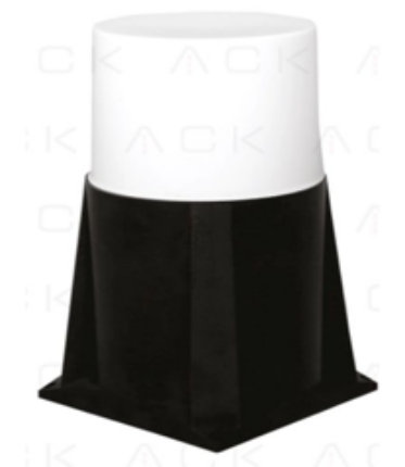 ACK დეკორატიული სანათი (PVC), E27, IP54, სიმაღლე 300 მმ