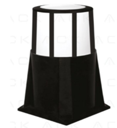 ACK დეკორატიული სანათი (PVC), E27, IP54, სიმაღლე 300 მმ
