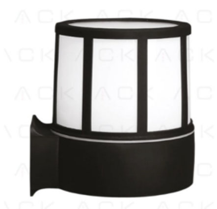 ACK დეკორატიული კედლის სანათი (PVC), E27, IP54, სიმაღლე 194 მმ
