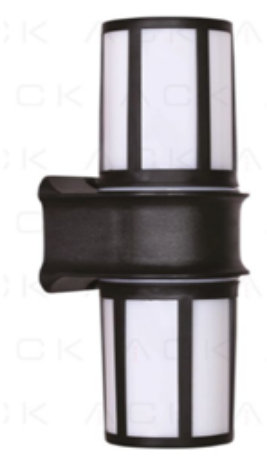 ACK TROY დეკორატიული კედლის სანათი (PVC), E27, IP54, სიმაღლე 300 მმ