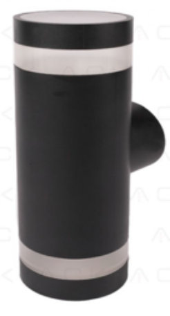 ACK დეკორატიული კედლის LED სანათი 18 W, 3000-4000-6500K, IP65, 1600 ლუმენი, შავი, 240x79x99 მმ
