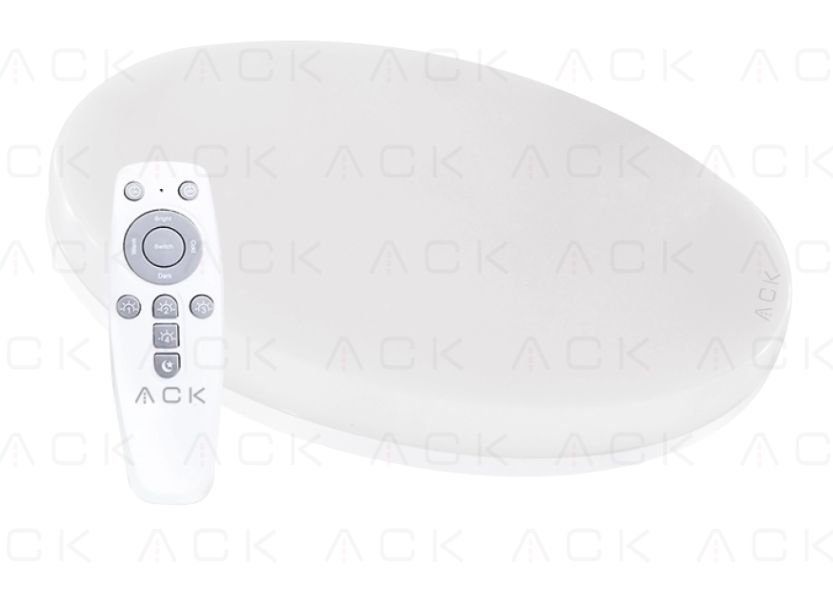 ACK LED-светильник 36 Вт круглый с пультом, 2700-3000-4000-6500-8000K, IP40, накладного монтажа, 3500 лм, размер 330 x 53 мм