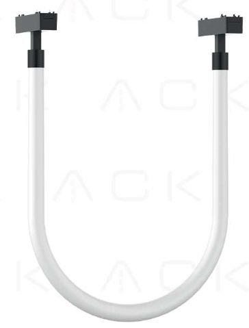 ACK magnetic aluminum LED light 32 W 4000K 2880 lm IP20, size 22 mm x 2000 mm