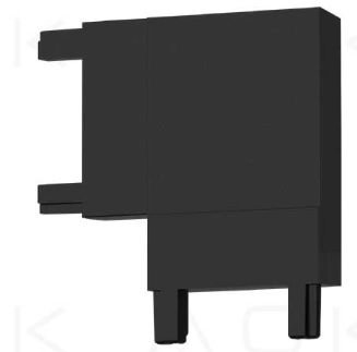 ACK 90° horizontal connector for surface-mounted slim magnetic track rail