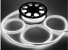ACK flexible LED neon white, 2835, 120 LED/1 m, 7.5 W, 220V, 3000K, IP65, 9x16 mm (50 m)