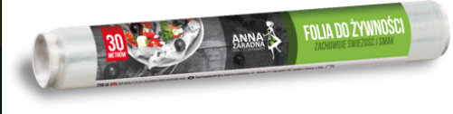 სურსათის შესაფუთი ფირი Anna Zaradna, 30 მ × 29 სმ