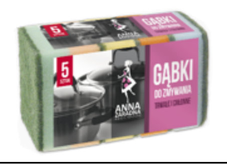სარეცხი ღრუბლები Anna Zaradna, 5 ცალი