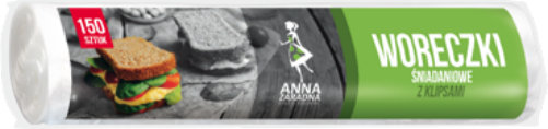 სურსათის პარკები Anna Zaradna, 18×27 სმ, 150 ცალი, სამაგრებით