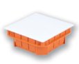 Коробка распределительная пластиковая ARS оранжевая 130*130*55 мм SQUARE JUNCTION BOX ORANGE