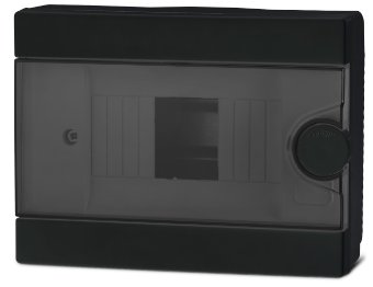 Щит распределительный пластиковый ARS накладной чёрный 2-6W DISTRUBITION BOX SURFACE FUSE BLACK