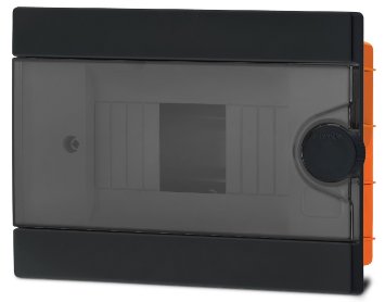Щит распределительный пластиковый ARS встраиваемый чёрный 2-6W DISTRUBITION BOX FLUSH FUSE BLACK