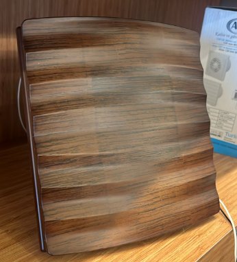 ARS bathroom exhaust fan, closed type, wood-effect, ALIZE 120 WC ASPIRATOR Wood, 348563 Wood