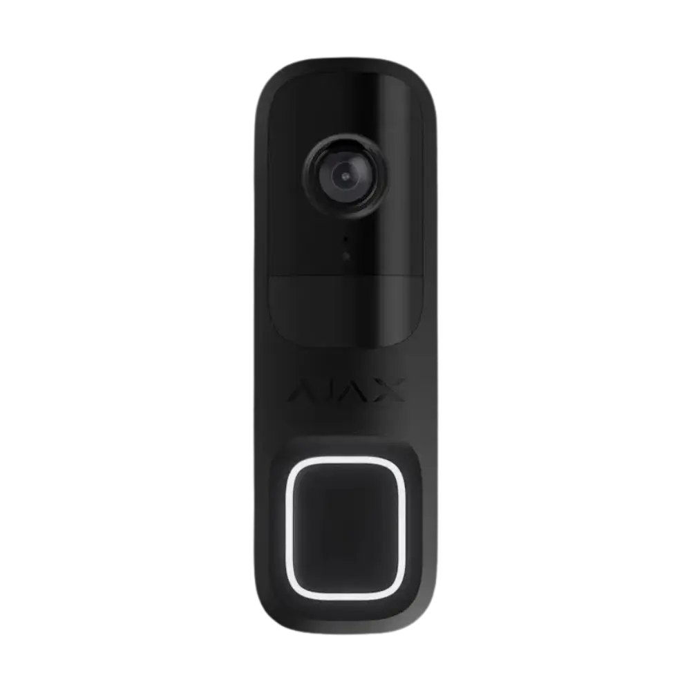 Ajax DoorBell — ვიდეოზარი, 4 MP, Wi-Fi, შავი
