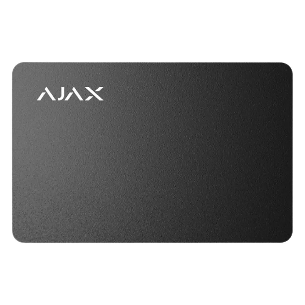 Ajax Pass contactless access card, 10 pcs, black