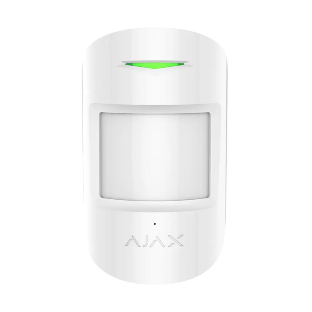 Ajax CombiProtect Jeweller — უსადენო მოძრაობისა და მინის მსხვრევის დეტექტორი, თეთრი