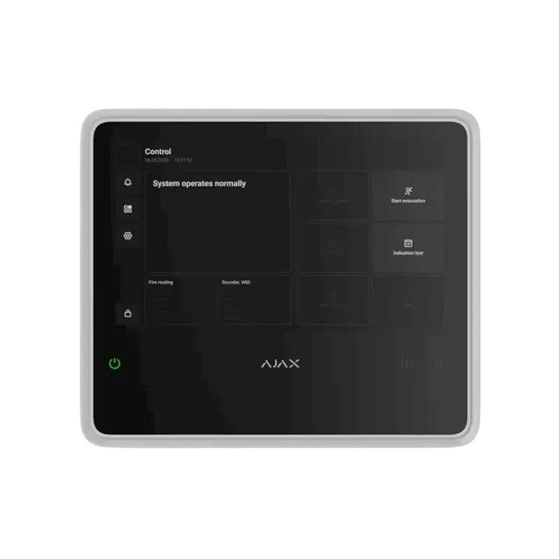 Ajax EN54 Fire Hub (8EU) — ხანძრის სიგნალიზაციის ჰაბი, თეთრი