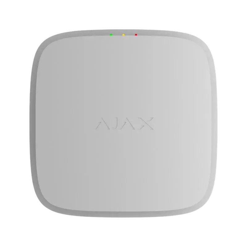 Ajax EN54 FireProtect (Smoke/Sounder) — კვამლის დეტექტორი ხმოვანი სიგნალიზატორით, თეთრი