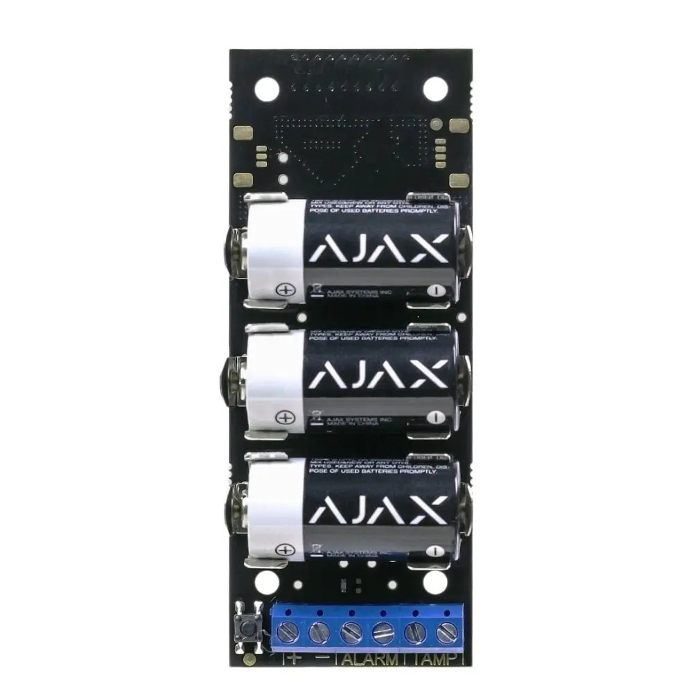 Ajax Transmitter Jeweller — სადენიანი დეტექტორის მისაერთებელი მოდული