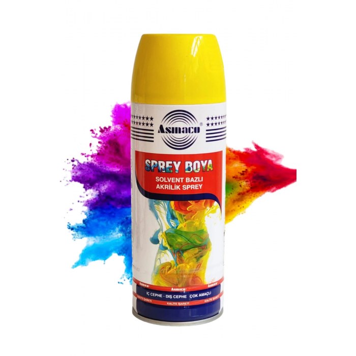 Аэрозольная краска Asmaco (06) жёлтая (yellow)