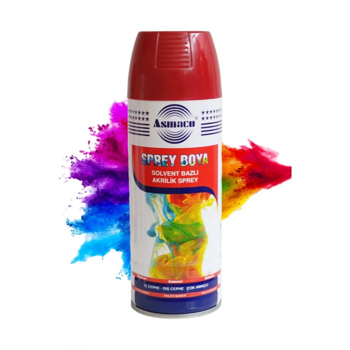 Аэрозольная краска Asmaco (04) красная (red)