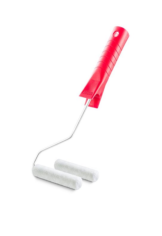 Roller with handle Velur 10 cm