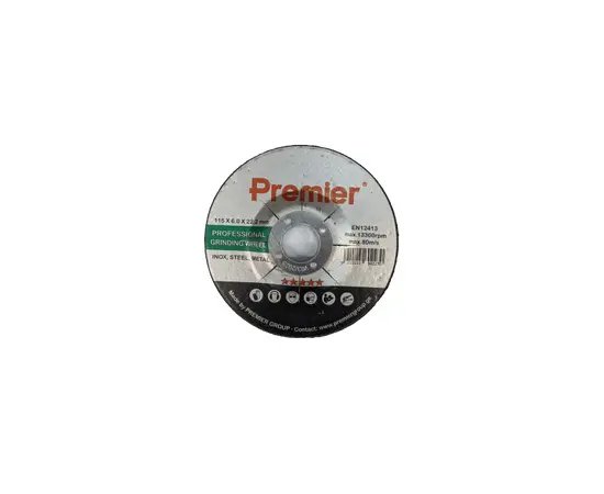 Premier ლითონის საპრიალებელი დისკი; 115×6.0x22 მმ