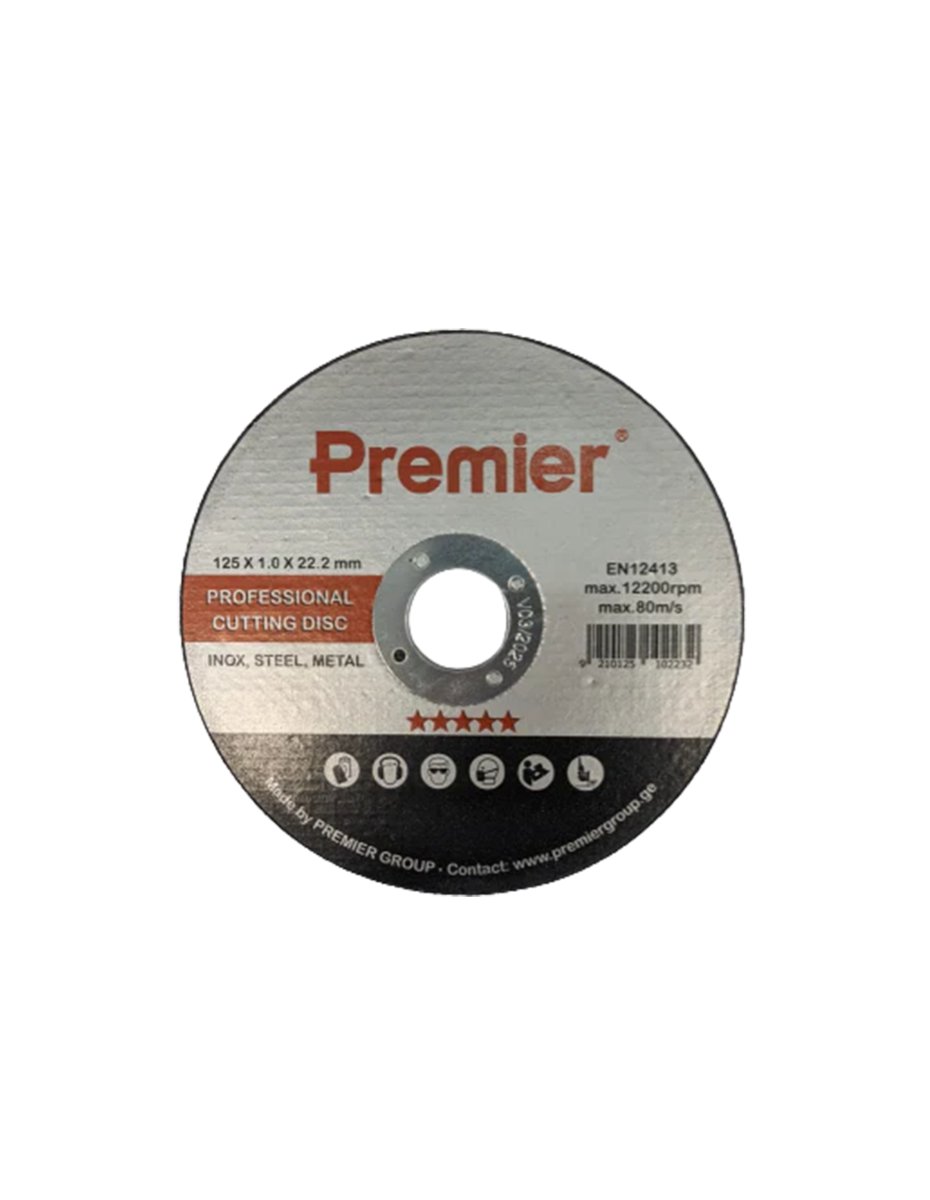 Premier ლითონის საჭრელი დისკი; 125×1.0x22 მმ