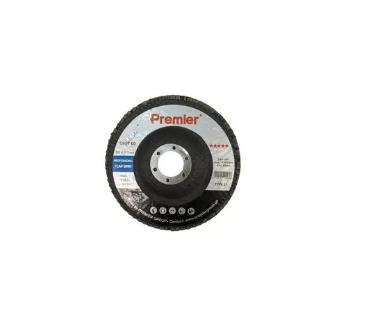 Premier ლითონის სახეხი დისკი; 125×22 მმ; #60