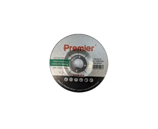 Premier ლითონის საპრიალებელი დისკი; 125×6.0x22 მმ