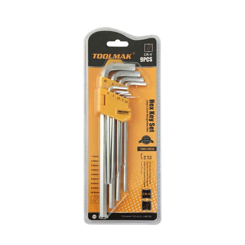 Набор шестигранных ключей 1,5–10 мм, 9 предметов Toolmak TMK19030
