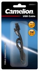 1m USB A to type C cable, black