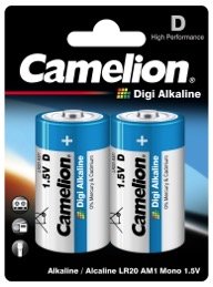 Camelion Plus Alkaline D, блистер 2 шт