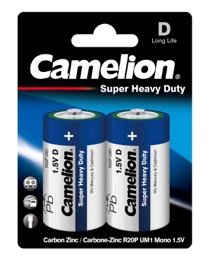 Camelion Super Heavy Duty, Blue D, 2-pc shrink