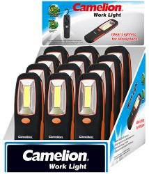 Camelion SuperBright 3W COB LED work light with magnet, 3xAA (batteries included)
