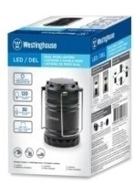 LED Dual Lantern, 120 lumens，bright white，Flickering Flame Effect, Integrated Foldable Handles, powered by 3*R6P Batteries(included), Black color, color box Packaging.