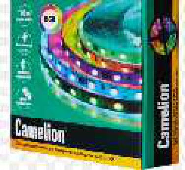Camelion DSL-005 ლედ ლენტი, 10 მ, RGB, Bluetooth, პულტით