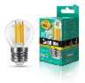Camelion ფილამენტის ლედ ნათურა LED12-G45-FL/830/E27, 12 ვატი, E27, თბილი ნათება 3000K, 1105 ლუმენი