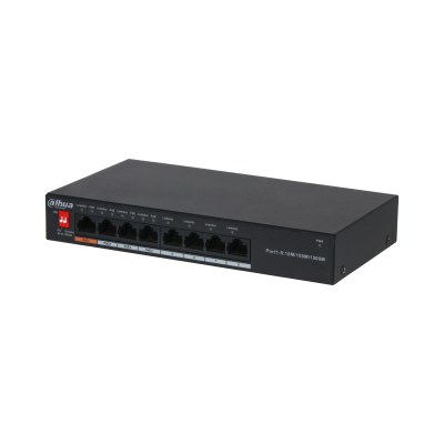 Dahua PFS3008-8GT-60 — გიგაბიტიანი PoE კომუტატორი, 4 PoE + 4 GE, 60 ვტ, Hi-PoE