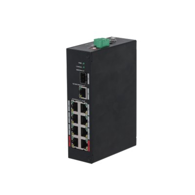 PoE-коммутатор Dahua PFS3110-8ET-96, 8 портов PoE + 1 GE + 1 SFP, 96 Вт, 802.3bt