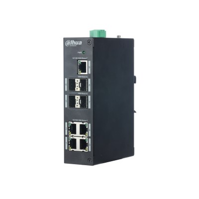 Dahua PFS3409-4GT — გამძლე გიგაბიტიანი კომუტატორი, 5 GE + 4 SFP, არამართვადი