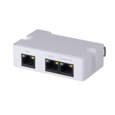 Dahua PFT1300 — PoE ექსტენდერი, 1 შესასვლელი + 2 გამოსასვლელი, 300 მ