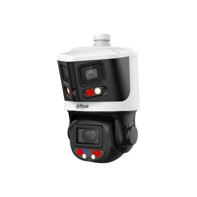 Dahua SDT3E410-8P-MB-A-PV1 — პანორამული PTZ კამერა, 8 მპ + 4 მპ, 10x ზუმი, 180°, TiOC
