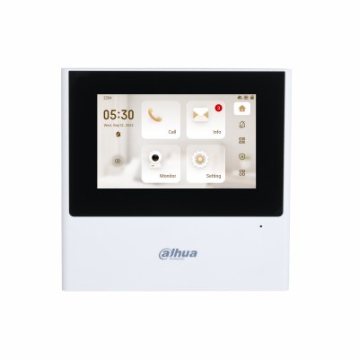 Dahua VTH2611L-WP — IP და Wi-Fi შიდა მონიტორი 4.3", 480×272, PoE