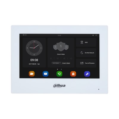 Dahua VTH5321GB-W/VTH5321GW-W Android IP indoor monitor, 7", 1024×600, Wi-Fi