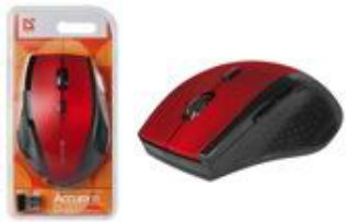 უსადენო ოპტიკური მაუსი Defender Accura MM-365, წითელი, 6D, 800–1600 dpi